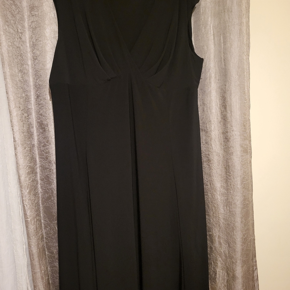 Chaps Brand Knit Black Dress 22w
